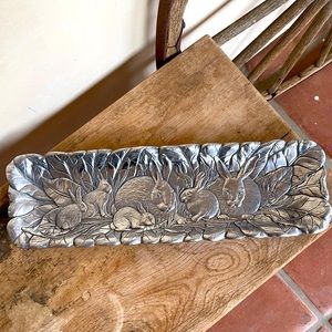 ARTHUR COURT BUNNY EASTER TRAY LtdEd 1990 NEW TAG